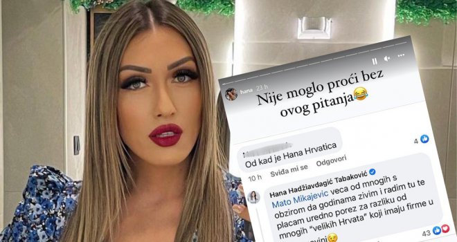 Hana Hadžiavdagić: Veća sam Hrvatica od mnogih 'Hrvata' koji imaju firme u Hercegovini 