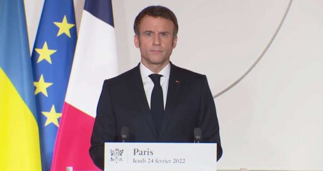 Macron: Odgovorit ćemo bez slabosti, hladnokrvno, odlučno i zajednički! Ovo je prekretnica u historiji Evrope