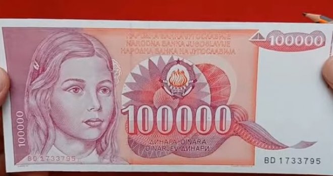 Popularna 'crvena' puno toga je skrivala: Masonski simboli na jugoslavenskoj novčanici od 100.000 dinara...