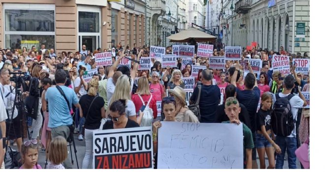 U Sarajevu protesti nakon stravičnog ubistva u Gradačcu: 'Šutnja je odobravanje'