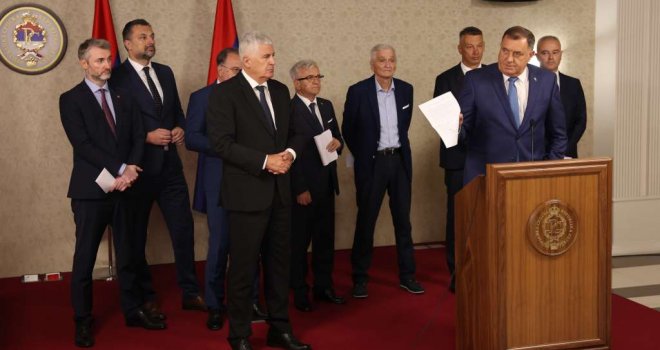 Nakon ročišta Dodik se sastaje s predstavnicima HDZ-a i Trojke: 'Ovo je posljednji pokušaj stabilizacije prije nego se koalicija raspadne'
