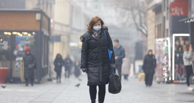 Ponovo jako zagađen zrak u Sarajevu, proglašena epizoda 'Upozorenje'