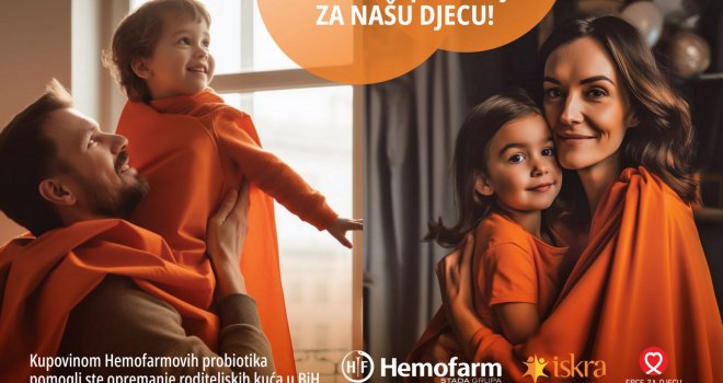 Hemofarm: Podrška roditeljskim kućama u BiH