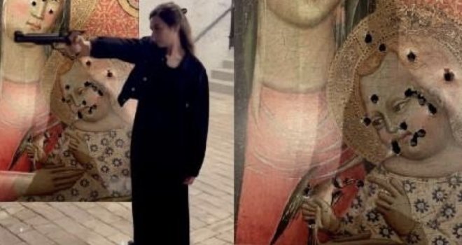 Političarka bh. porijekla pucala u sliku Bogorodice sa Isusom u naručju