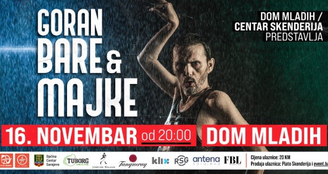 Goran Bare & Majke: Legende rock scene 16. novembra u sarajevskom Domu mladih