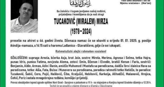 Tužilaštvo istražuje: Ko je Mirzu Tucakovića kobnog dana poslao u oluju na Bjelašnici? Je li poslan u sigurnu smrt?!