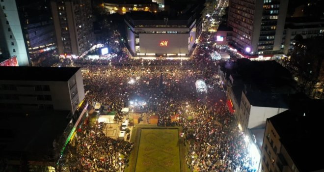 Veliki studentski i građanski protest u Nišu; Vučić: Manje ih je nego u Kragujevcu, brojimo sve u glavu