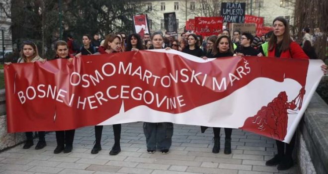 U Sarajevu održan Osmomartovski protestni marš za radne uslove vrijedne življenja