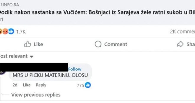 'Mrš u p...u materinu, ološu!': Čuveni bh. glumac bijesan zbog Dodikovih izjava