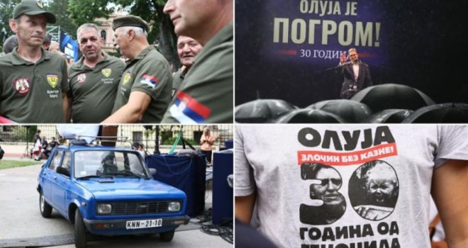 Vučić organizovao obilježavanje ‘protjerivanja Srba‘, urlao o ‘barabama Zapada‘, a pažnju oteo automobil...