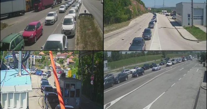 Ljetne gužve u punom jeku: Na izlazu iz BiH čeka se više od sat vremena