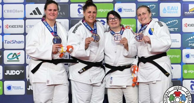 Bronzana medalja za BiH: Sabina Haračić treća na Svjetskom takmičenju džudo veterana u Parizu 
