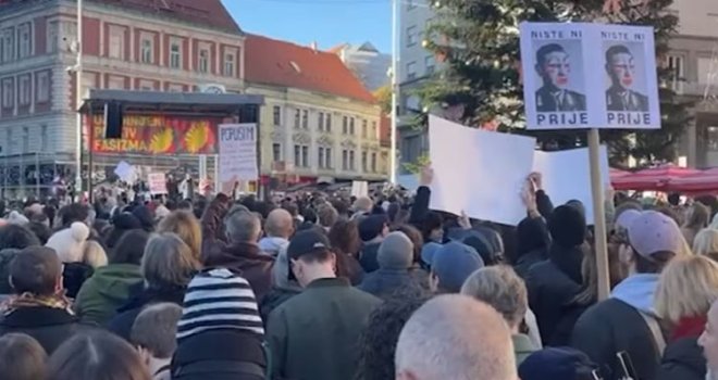 Hiljade ljudi na antifašističkim marševima u Hrvatskoj, bilo i nasilja: ‘Kontra mraku, kontra sili!‘