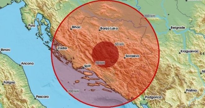 Zemljotres pogodio SBK: Epicentar kod Bugojna, još nema podataka o jačini
