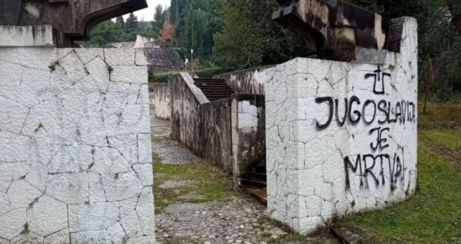 Ponovo oskrnavljeno partizansko groblje u Mostaru: 'Jugoslavija je mrtva'