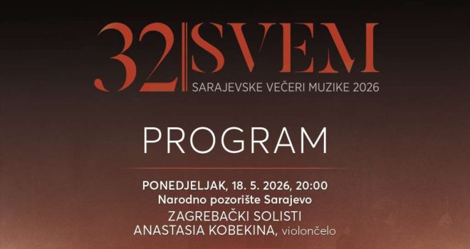 Sezona Sarajevskih večeri muzike: SVEM počinje 18. maja, pred publikom prvi put slavna Anastasia Kobekina