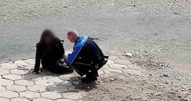 Policajac heroj na Ilidži: Odmah skočio u vodu, rizikujući vlastiti život izvukao ženu iz rijeke Bosne