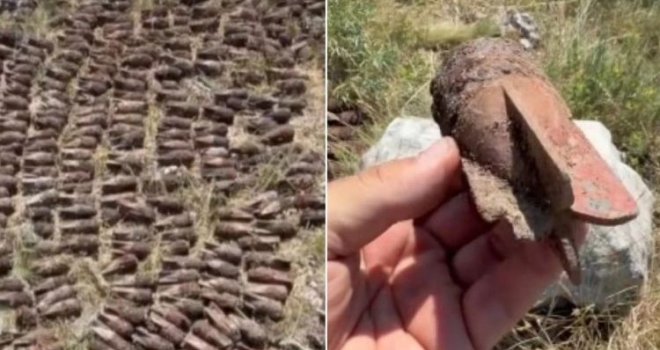 U pećini ispod Veleža pronađeno više od 730 granata iz Drugog svjetskog rata