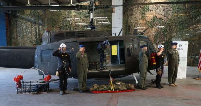 Oprema za spašavanje života: SAD donirale spasilačku dizalicu za helikoptere OS BiH
