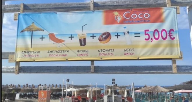  Ponuda s plaže izazvala nevjericu: Kafa, ležaljka, krofna i voda za samo 5 eura?
