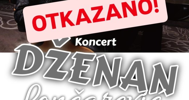 Organizatori otkazali koncert Dženana Lončarevića u Mostaru