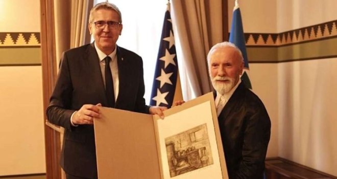 Avdić u Vijećnici primio Dinu Merlina: 'Sarajevo i građani su izuzetno ponosni i zahvalni'