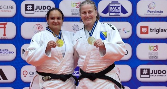 Sabina Haračić dvostruka prvakinja: U 32 dana osvojila zlato na Svjetskom i Evropskom prvenstvu u džudu